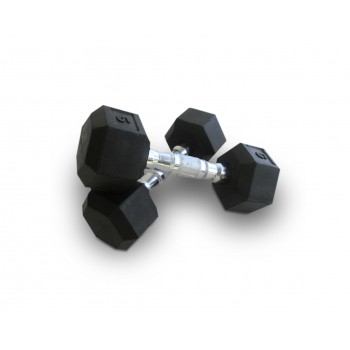 Bodyworx            72208 Rubber Hex Dumbbells (8KG)